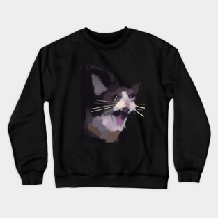 hilarious Crying cat meme Crewneck Sweatshirt